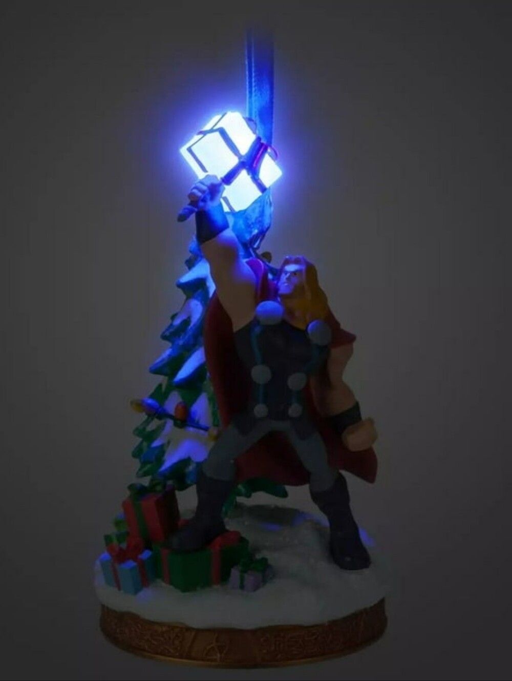 Disney Sketchbook Marvel Thor with Mjolnir Light-Up Christmas Ornament